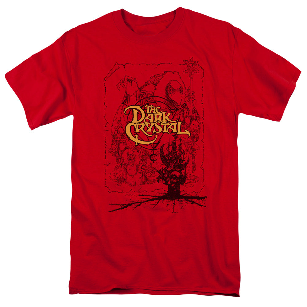 DARK CRYSTAL/POSTER LINES - S/S ADULT 18/1 - RED
