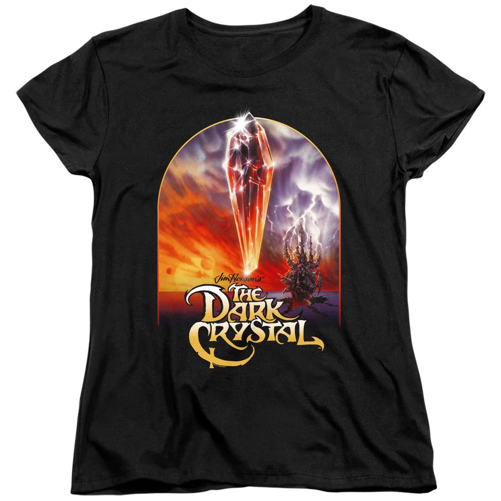 DARK CRYSTAL/CRYSTAL POSTER - S/S WOMENS TEE - BLACK