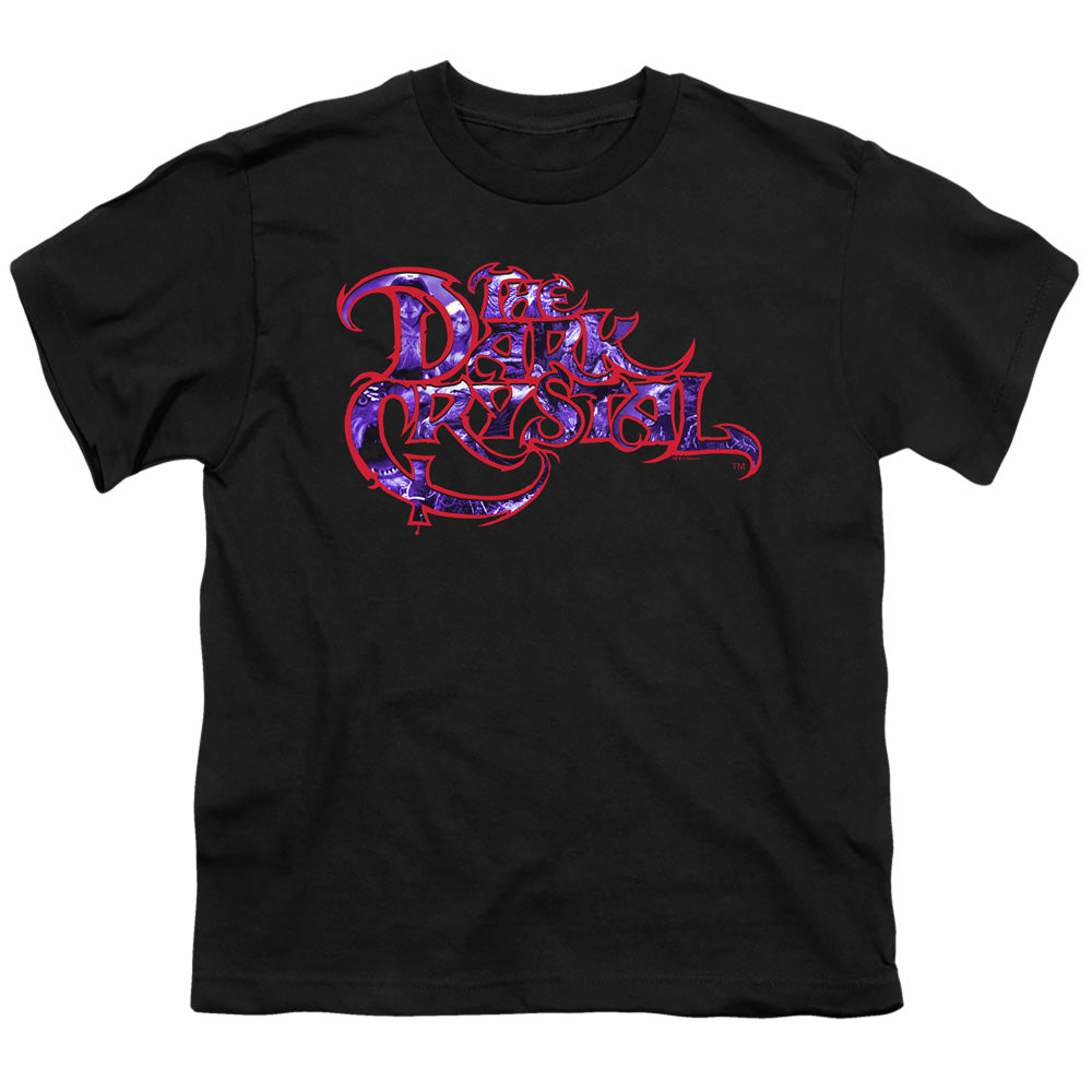 DARK CRYSTAL/COLLAGE LOGO - S/S YOUTH 18/1 - BLACK
