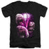 DARK CRYSTAL/HOWLING - S/S ADULT V-NECK 30/1 - BLACK