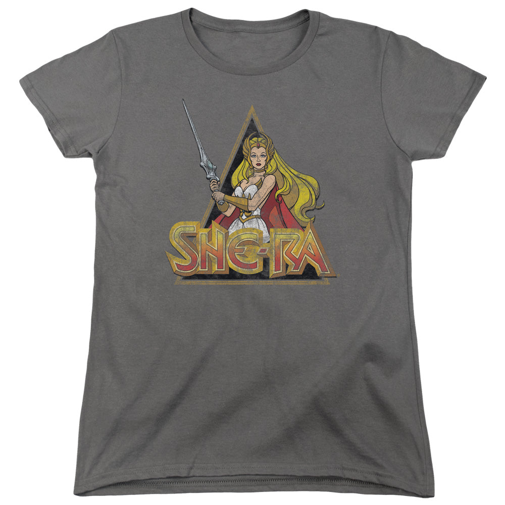 SHE RA/ROUGH RA - S/S WOMENS TEE - CHARCOAL
