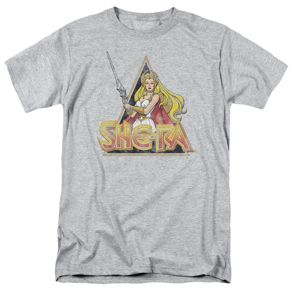 SHE RA/ROUGH RA - S/S ADULT 18/1 - ATHLETIC HEATHER