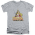 SHE RA/ROUGH RA - S/S ADULT V-NECK 30/1 - ATHLETIC HEATHER