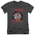 MASTERS OF THE UNIVERSE/I HAVE THE POWER - S/S ADULT V-NECK 30/1 - CHARCOAL