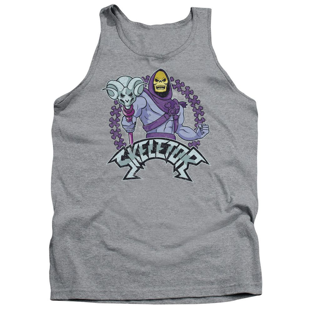 MASTERS OF THE UNIVERSE/SKELETOR - ADULT TANK - ATHLETIC HEATHER