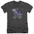 MASTERS OF THE UNIVERSE/SKELETOR - S/S ADULT V-NECK 30/1 - CHARCOAL