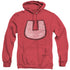 UNDERDOG/U CREST - ADULT HEATHER HOODIE - RED