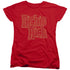 RICHIE RICH/STACKED - S/S WOMENS TEE - RED