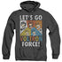 VOLTRON/FORCE - ADULT HEATHER HOODIE - BLACK