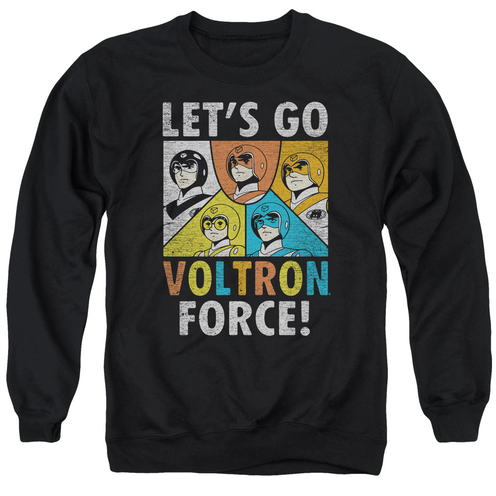 VOLTRON/FORCE - ADULT CREWNECK SWEATSHIRT - BLACK
