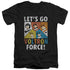 VOLTRON/FORCE - S/S ADULT V-NECK 30/1 - BLACK