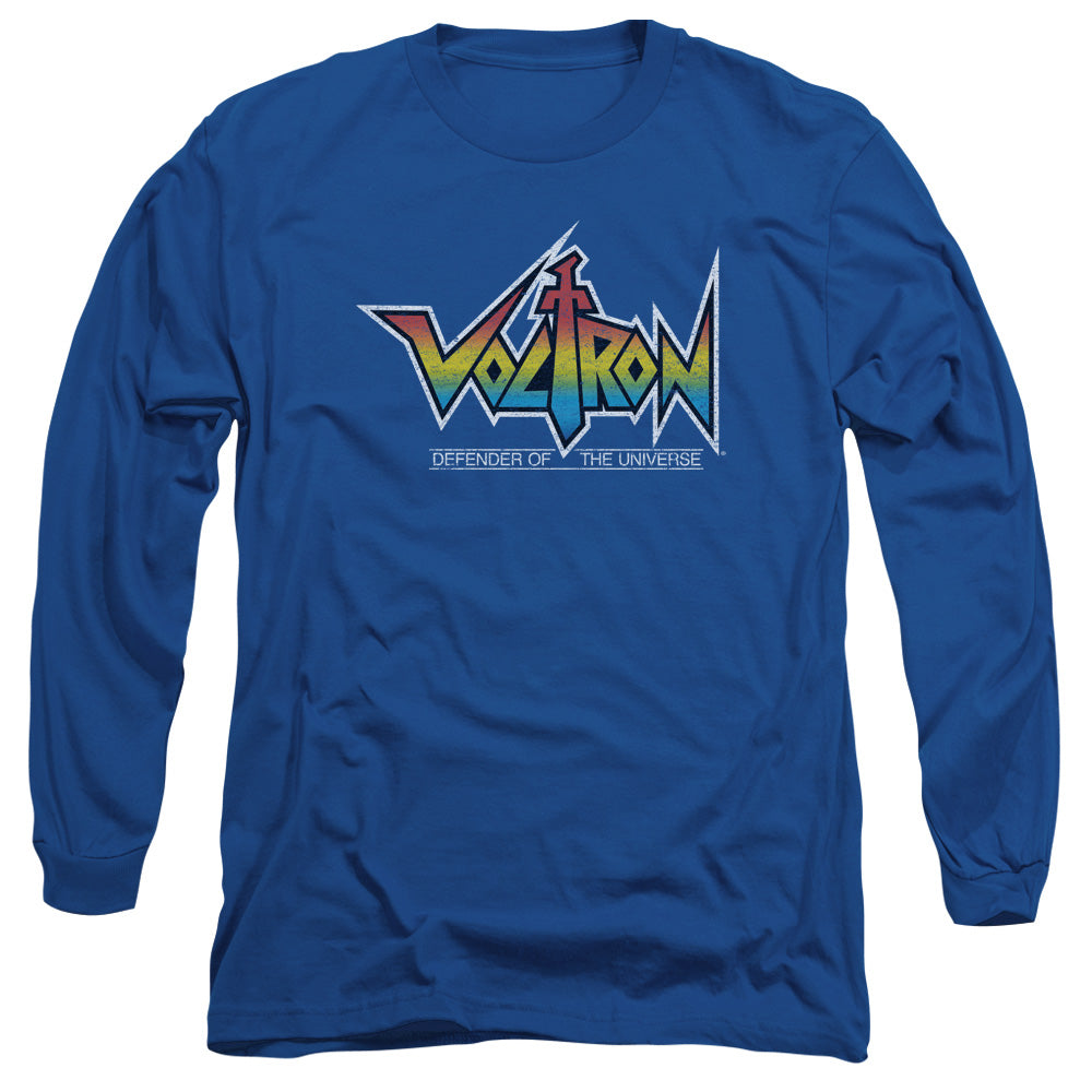 VOLTRON/LOGO -  L/S ADULT 18/1  - ROYAL BLUE
