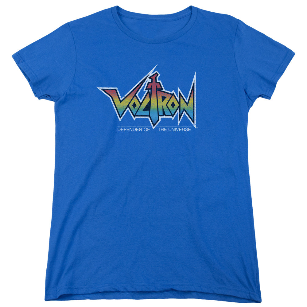 VOLTRON/LOGO - S/S WOMENS TEE - ROYAL BLUE