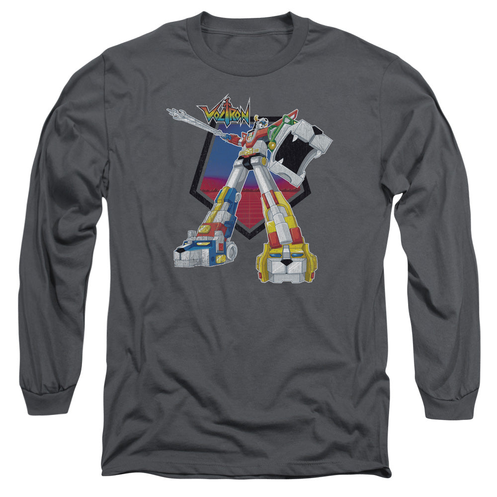 VOLTRON/BLAZING SWORD -  L/S ADULT 18/1  - CHARCOAL