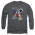 VOLTRON/BLAZING SWORD -  L/S ADULT 18/1  - CHARCOAL