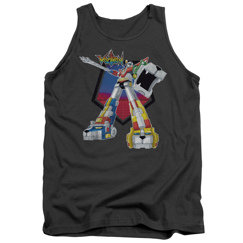 VOLTRON/BLAZING SWORD - ADULT TANK - CHARCOAL