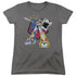 VOLTRON/BLAZING SWORD - S/S WOMENS TEE - CHARCOAL