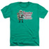 SANTA CLAUS IS COMIN TO TOWN/SANTA LOGO - ADULT HEATHER - KELLY GREEN
