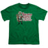 SANTA CLAUS IS COMIN TO TOWN/SANTA LOGO - S/S YOUTH 18/1 - KELLY GREEN