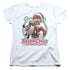 SANTA CLAUS IS COMIN TO TOWN/PENGUIN - S/S WOMENS TEE - WHITE