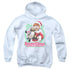 SANTA CLAUS IS COMIN TO TOWN/PENGUIN - YOUTH PULLOVER HOODIE - WHITE