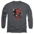 HOT STUFF/SINGE -  L/S ADULT 18/1  - CHARCOAL