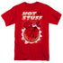 HOT STUFF/ON THE SUN - S/S ADULT 18/1  -  RED