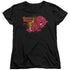 HOT STUFF/LITTLE DEVIL - S/S WOMENS TEE - BLACK