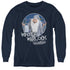 SANTA CLAUS IS COMIN TO TOWN/WINTER WARLOCK - YOUTH LONG SLEEVE TEE - NAVY