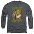 SHREK/BUDS -  L/S ADULT 18/1  - CHARCOAL