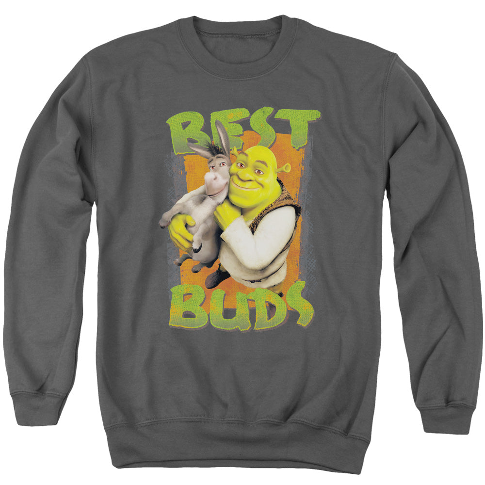 SHREK/BUDS - ADULT CREWNECK SWEATSHIRT - CHARCOAL