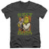 SHREK/BUDS - S/S ADULT V-NECK 30/1 - CHARCOAL
