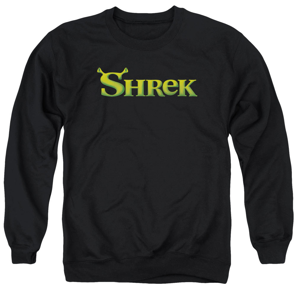 SHREK/LOGO - ADULT CREWNECK SWEATSHIRT - BLACK