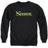 SHREK/LOGO - ADULT CREWNECK SWEATSHIRT - BLACK