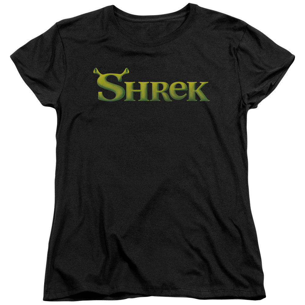 SHREK/LOGO - S/S WOMENS TEE - BLACK