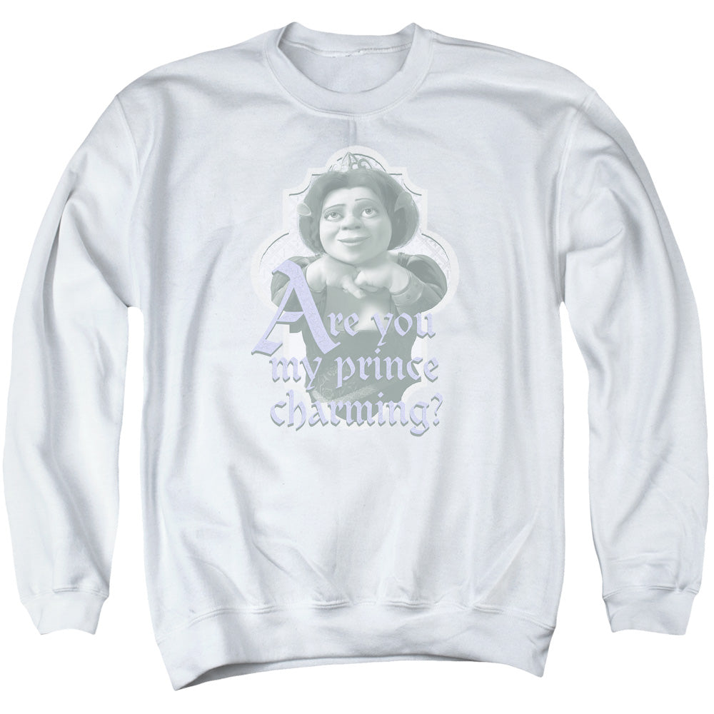 SHREK/LIFES QUESTIONS - ADULT CREWNECK SWEATSHIRT - WHITE