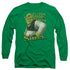 SHREK/LOOKING GOOD -  L/S ADULT 18/1  - KELLY GREEN