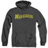 MADAGASCAR/LOGO - ADULT HEATHER HOODIE - BLACK