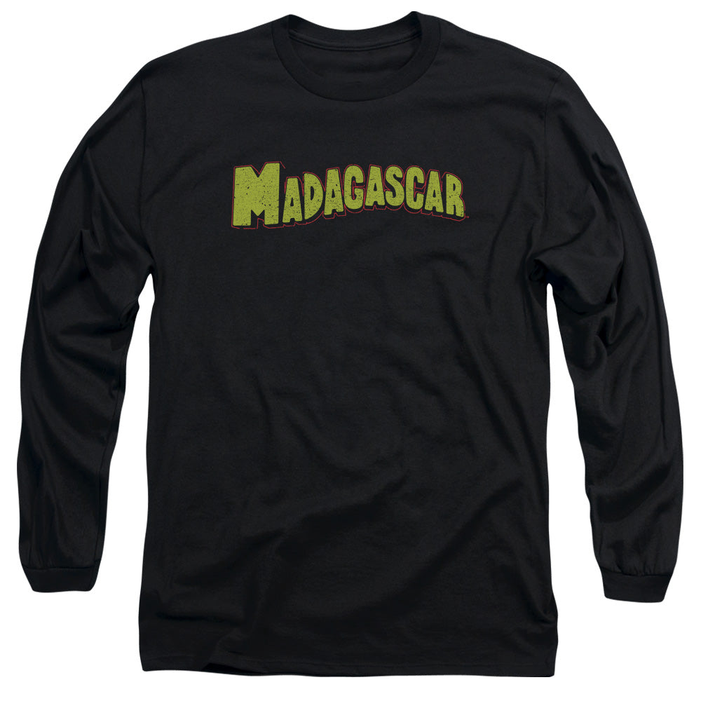 MADAGASCAR/LOGO -  L/S ADULT 18/1  - BLACK