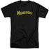 MADAGASCAR/LOGO - S/S ADULT TALL 18/1 - BLACK