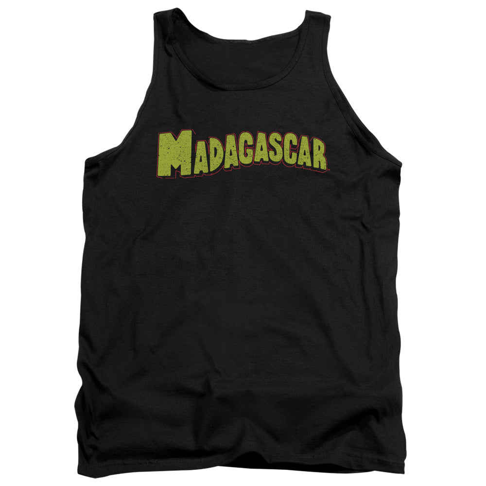 MADAGASCAR/LOGO - ADULT TANK - BLACK
