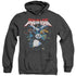 KUNG FU PANDA/KUNG FU GROUP - ADULT HEATHER HOODIE - BLACK