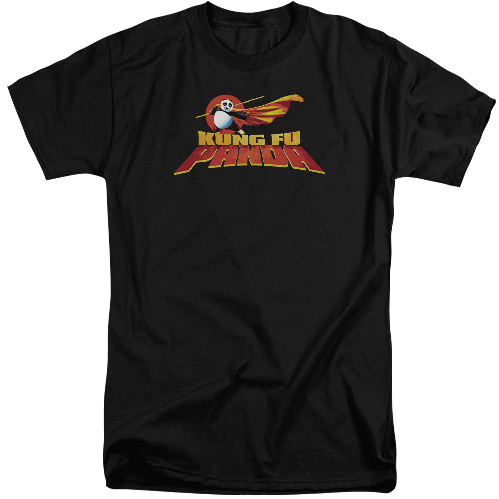 KUNG FU PANDA/LOGO - S/S ADULT TALL 18/1 - BLACK