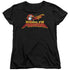 KUNG FU PANDA/LOGO - S/S WOMENS TEE - BLACK