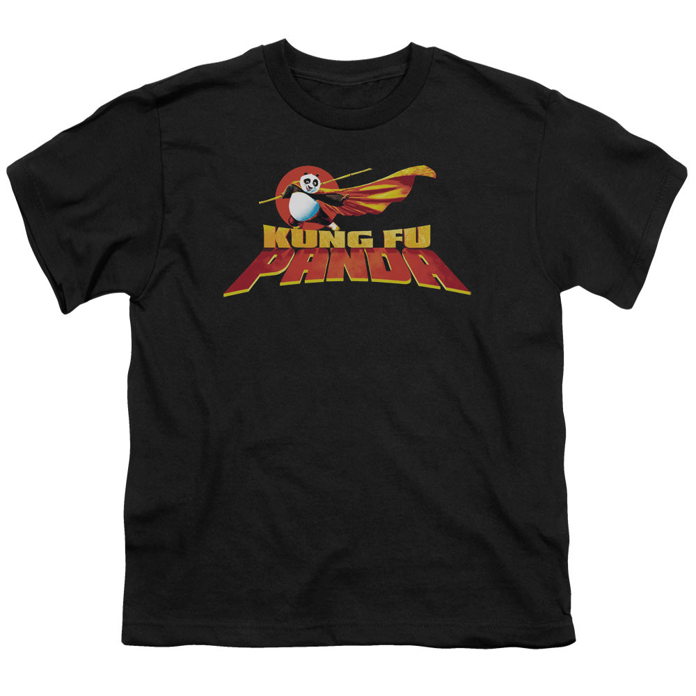 KUNG FU PANDA/LOGO - S/S YOUTH 18/1 - BLACK
