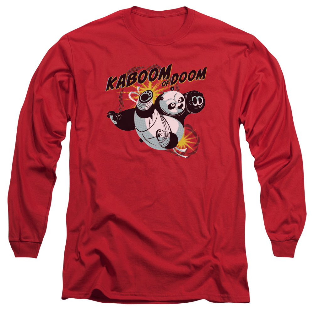 KUNG FU PANDA/KABOOM OF DOOM -  L/S ADULT 18/1  - RED