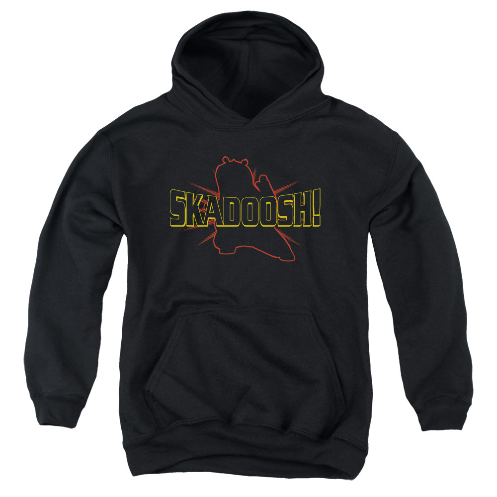 KUNG FU PANDA/SKADOOSH - YOUTH PULLOVER HOODIE - BLACK