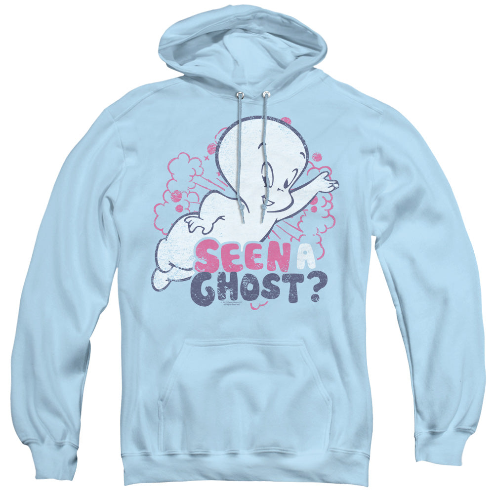 CASPER/SEEN A GHOST - ADULT PULLOVER HOODIE - LIGHT BLUE