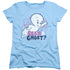 CASPER/SEEN A GHOST - S/S WOMENS TEE - LIGHT BLUE
