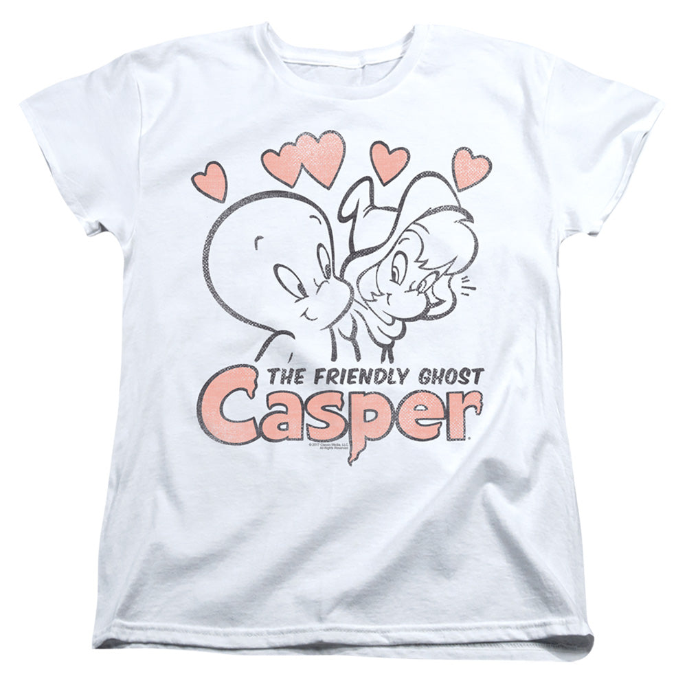 CASPER/HEARTS - S/S WOMENS TEE - WHITE